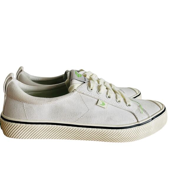 Cariuma off White Canvas Striped Sneakers oca low - Picture 2 of 12